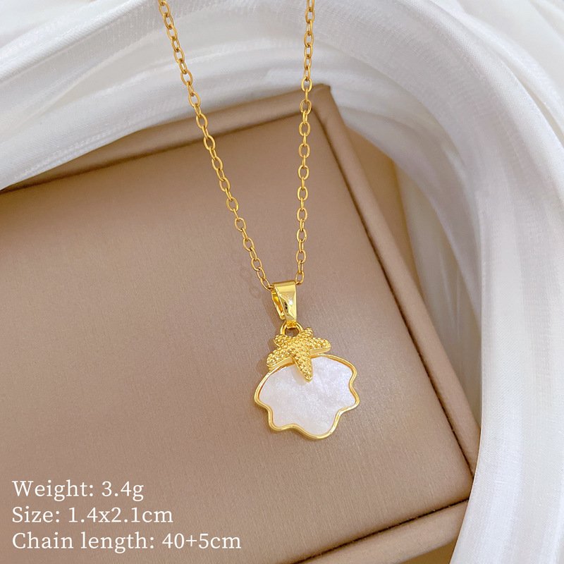 Mother of Pearl Starfish Necklace