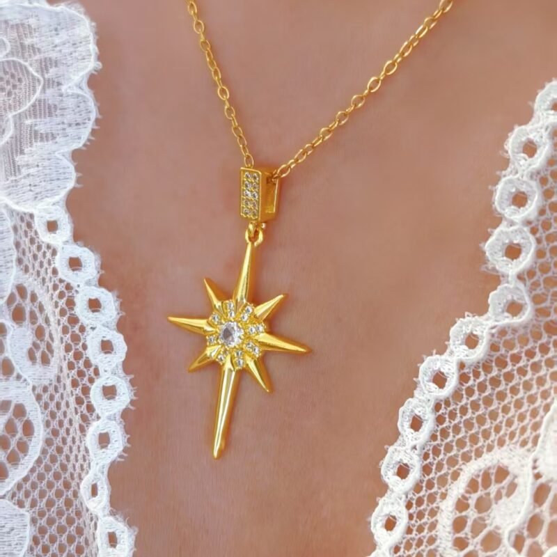 North Star Sunburst Necklace