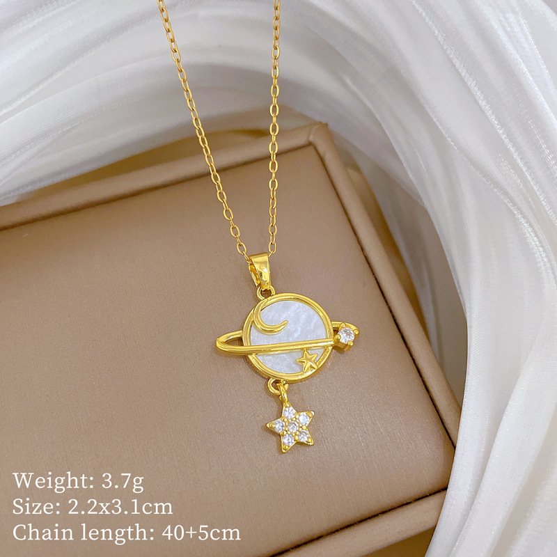 Opal Saturn Star Necklace