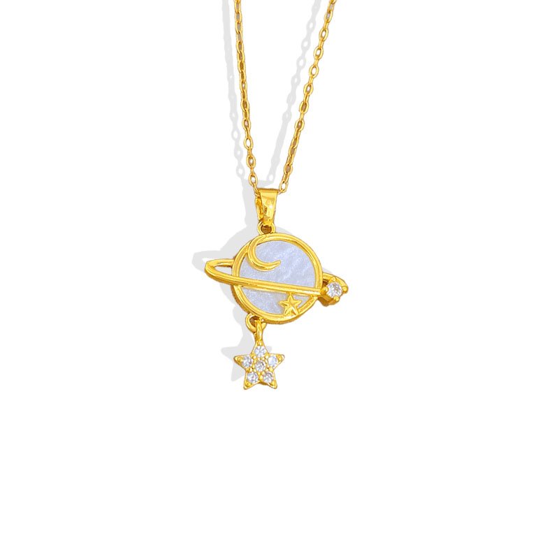 Opal Saturn Star Necklace