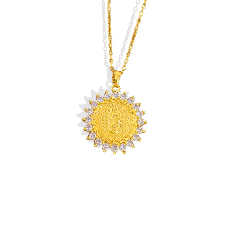 Radiant Sun Medallion Necklace