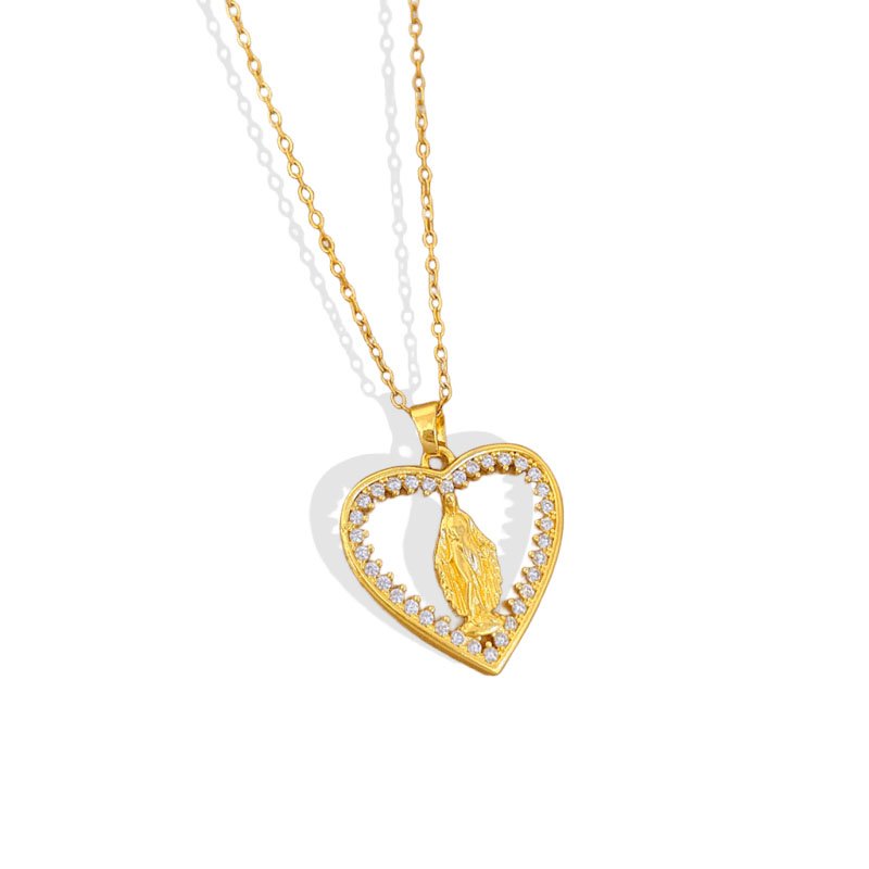Sacred Heart Blessing Halo Necklace