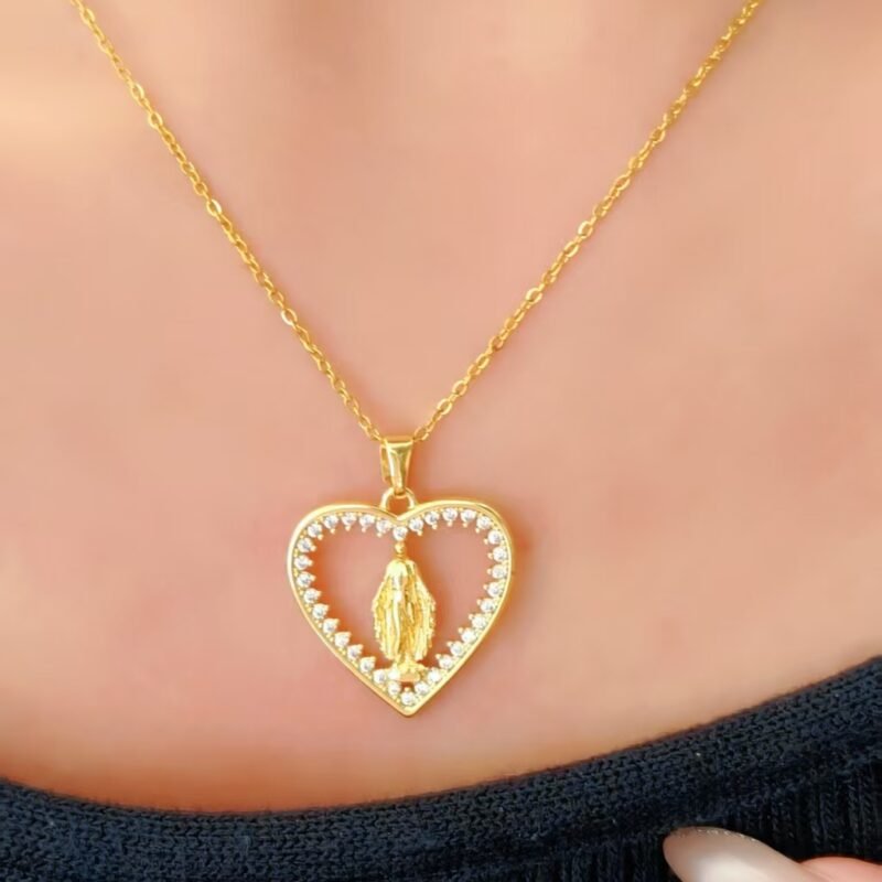 Sacred Heart Blessing Halo Necklace