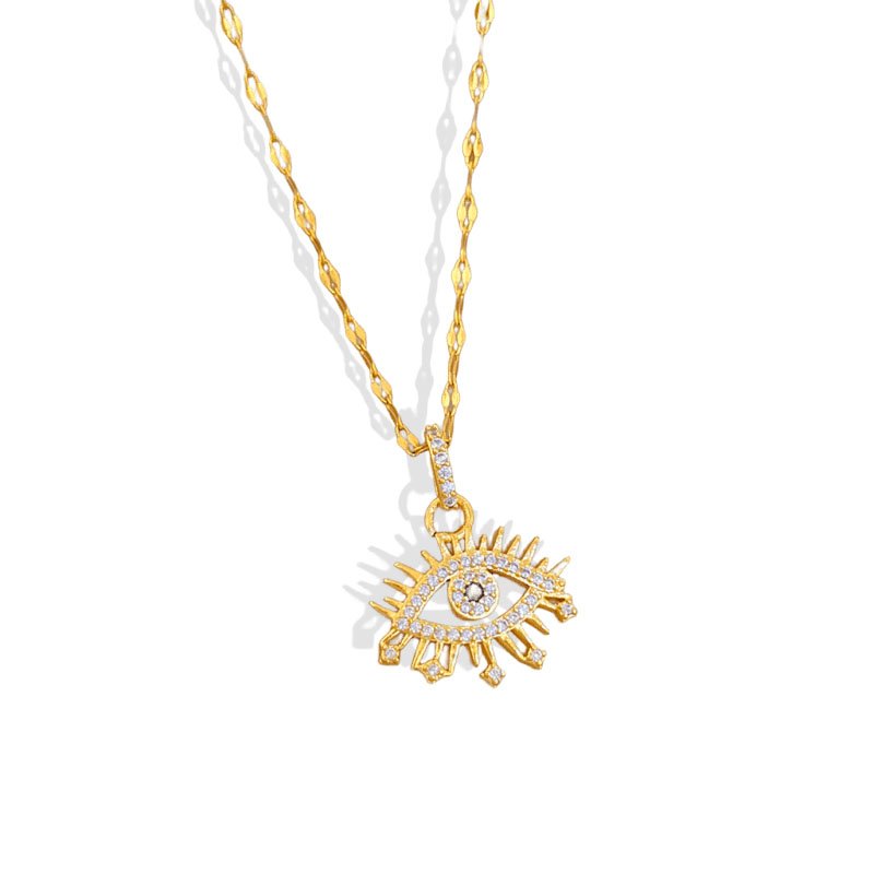 Third Eye Lash Evil Eye Necklace