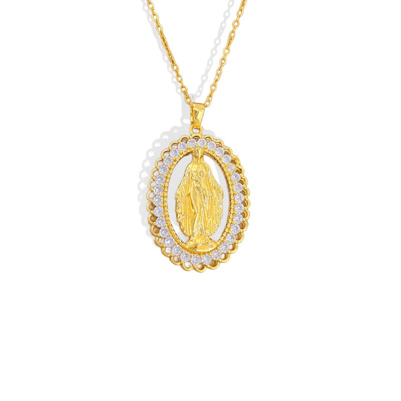 Vintage Oval Blessing Necklace