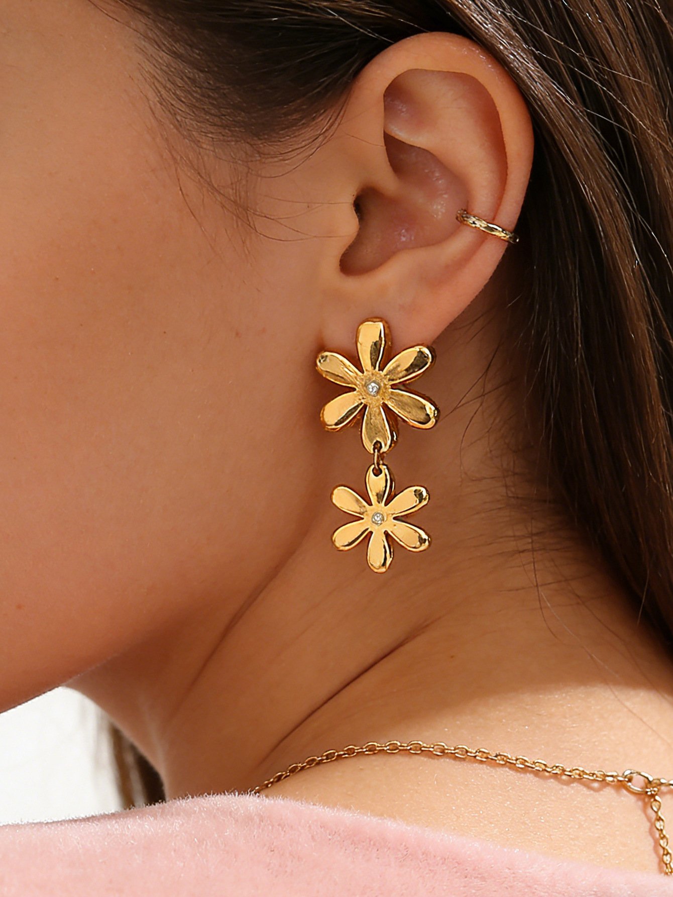 Daisy Drop Y-Necklace & Earring Set - Image 6