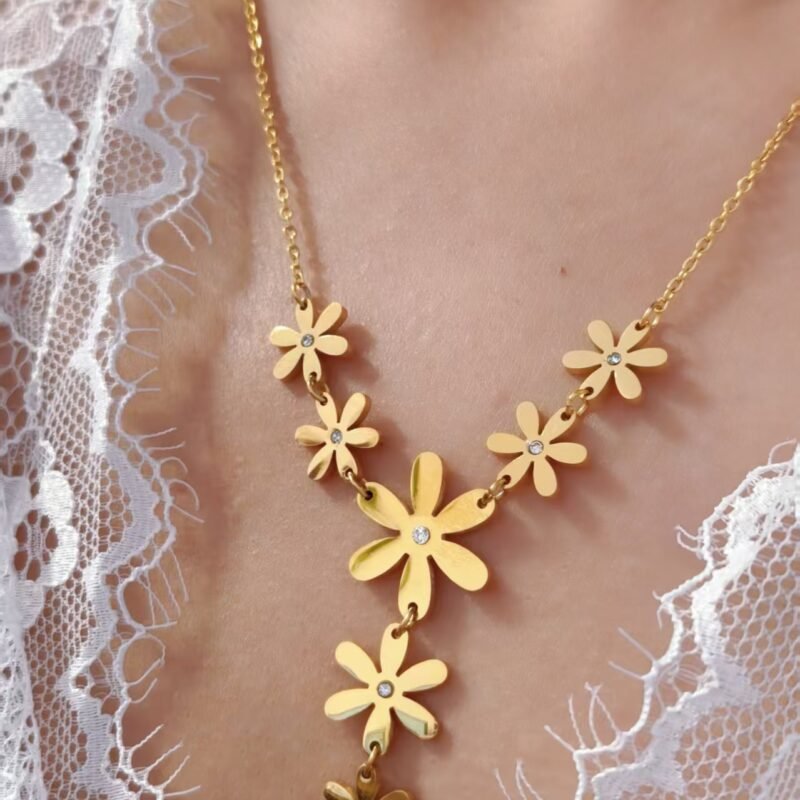 Daisy Drop Y-Necklace & Earring Set