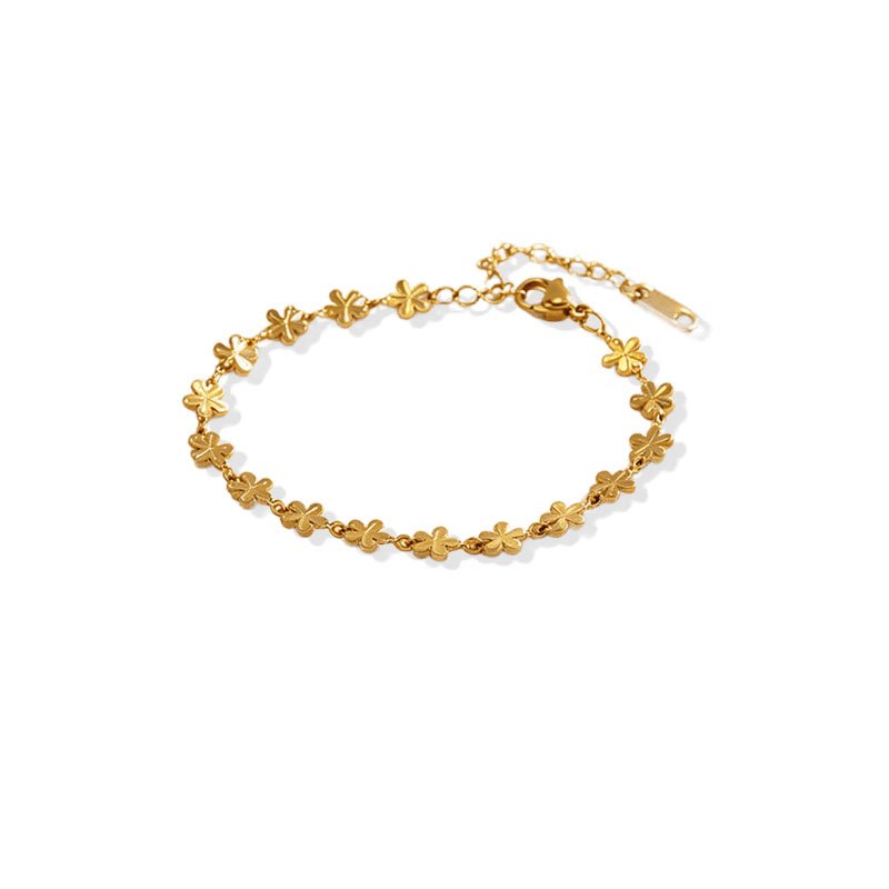 Golden Blossom Link Bracelet