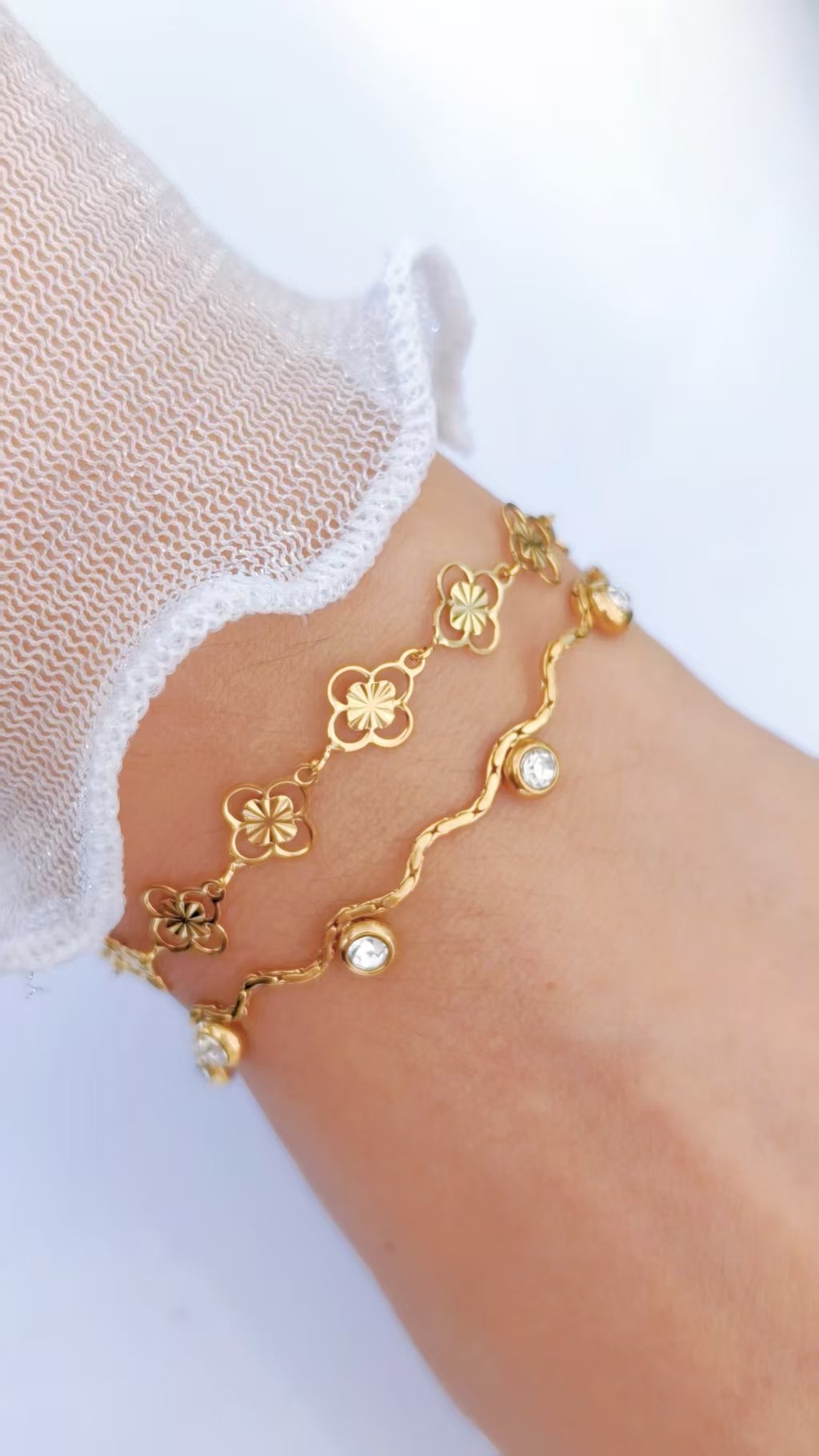 Lucky Clover Lace Bracelet - Image 2