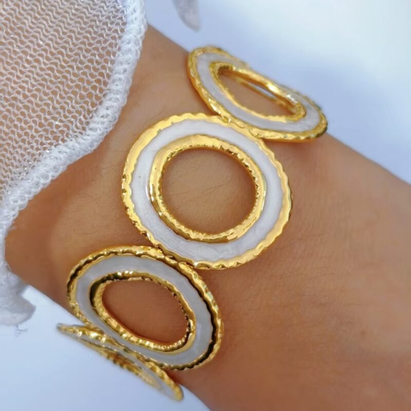 Orbit Enamel Cuff