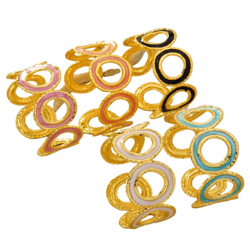 Orbit Enamel Cuff