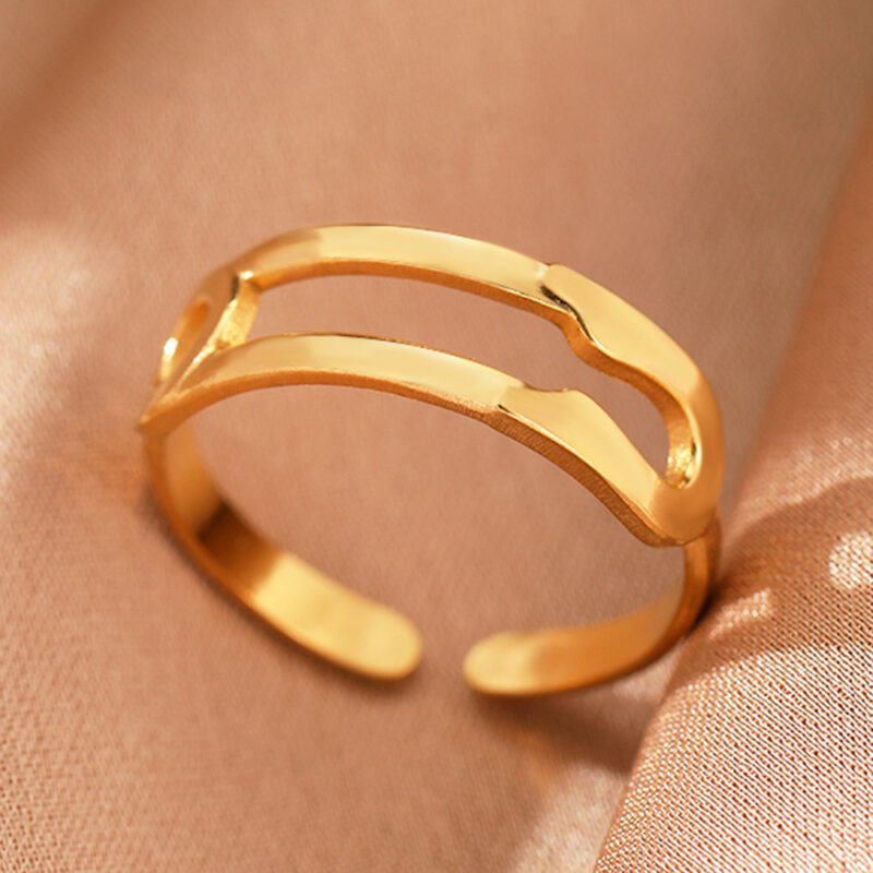 Paper Clip Minimalist Loop Ring
